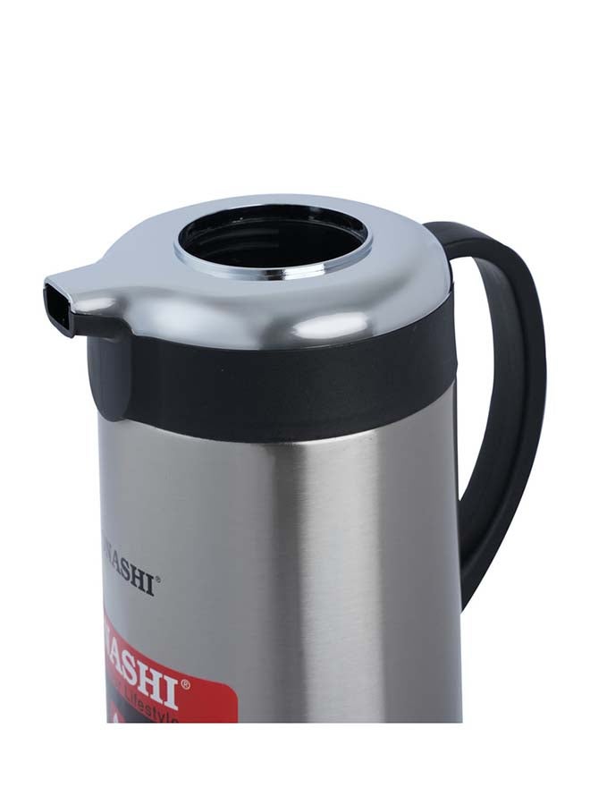 25L Vacuum Flask  for Hot And Cold Beverages  High Quality Stainless Steel Body with Double Wall Insulation  Unbreakable Flasks with Big Mouth for Daily Use  Portable Friendly SVF-2500 Silver/Black