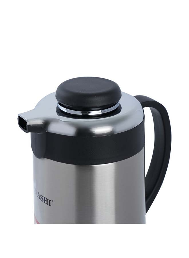 25L Vacuum Flask  for Hot And Cold Beverages  High Quality Stainless Steel Body with Double Wall Insulation  Unbreakable Flasks with Big Mouth for Daily Use  Portable Friendly SVF-2500 Silver/Black