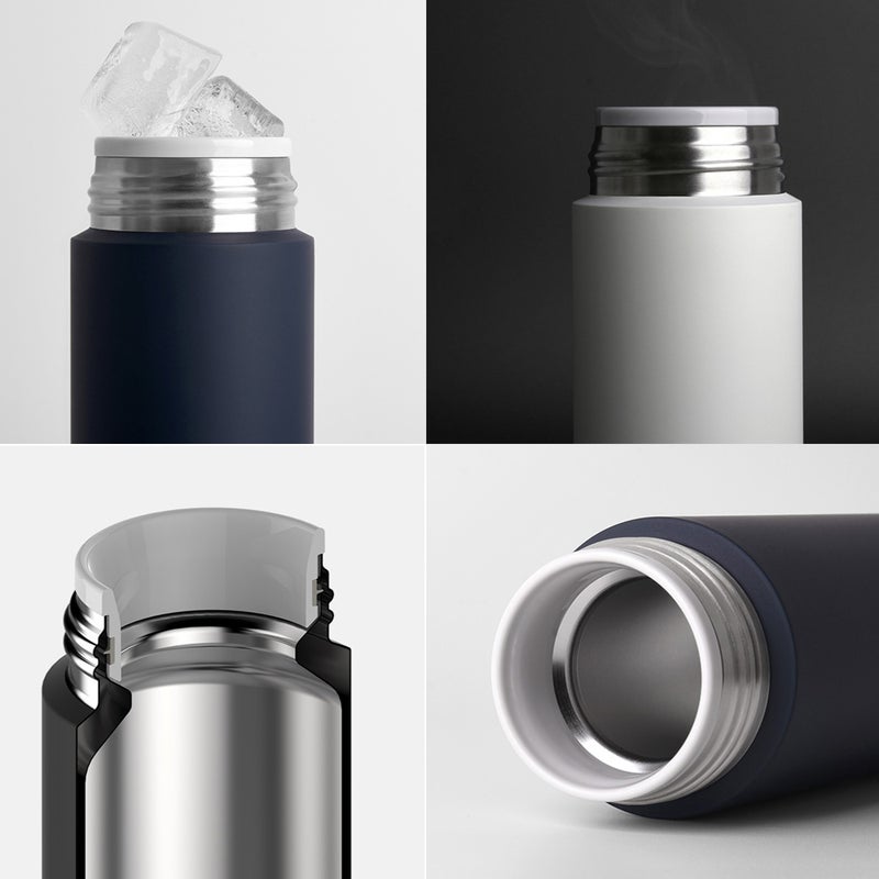350ml Stainless Steel Vacuum Flask Pink 25 x 6 x 10cm
