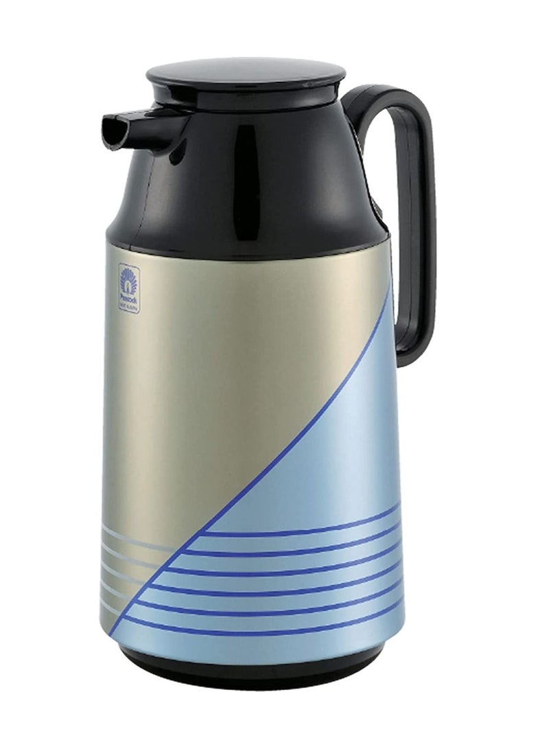 Vacuum Flask Thermos Beverage dispenser Hot and Cold Made in Japan CEP-10 138 Blue 1.0Litre