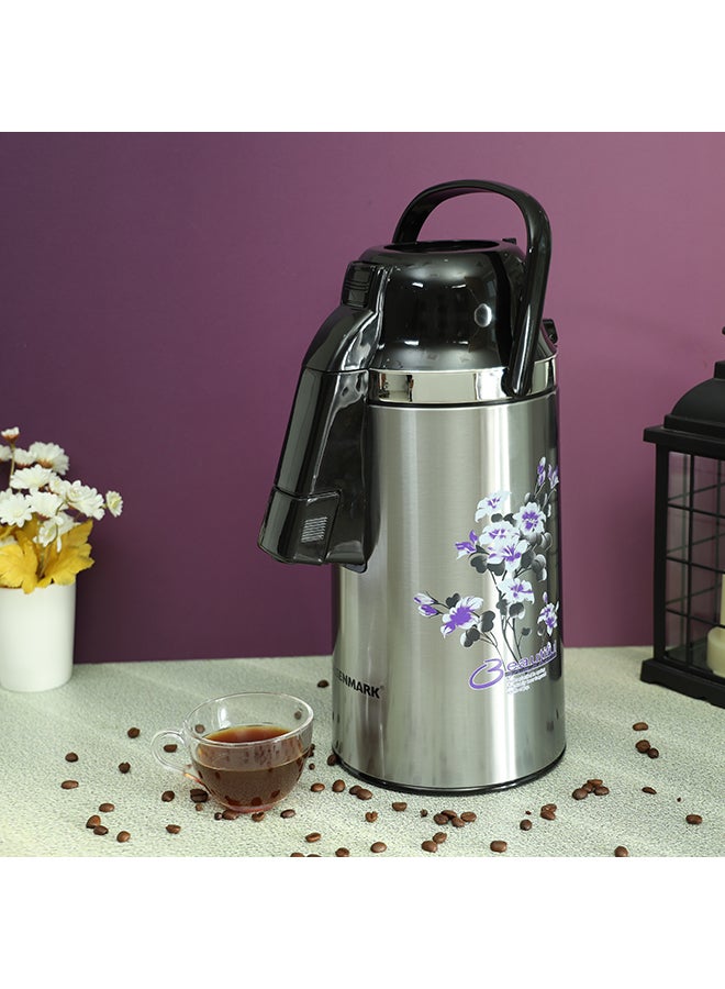 Stainless Steel Vacuum Flask Silver/Black