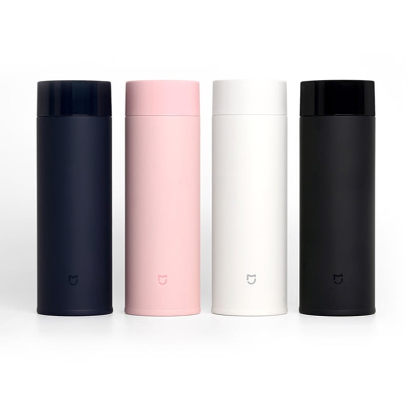 350ml Stainless Steel Vacuum Flask White 25 x 6 x 10cm