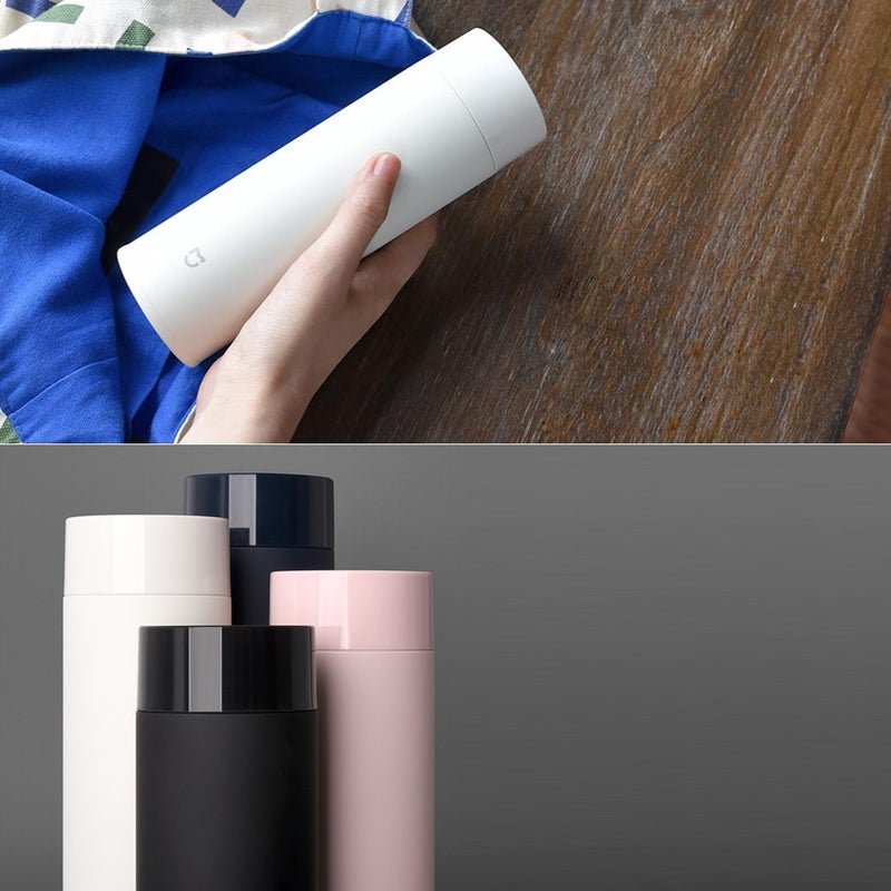 350ml Stainless Steel Vacuum Flask White 25 x 6 x 10cm