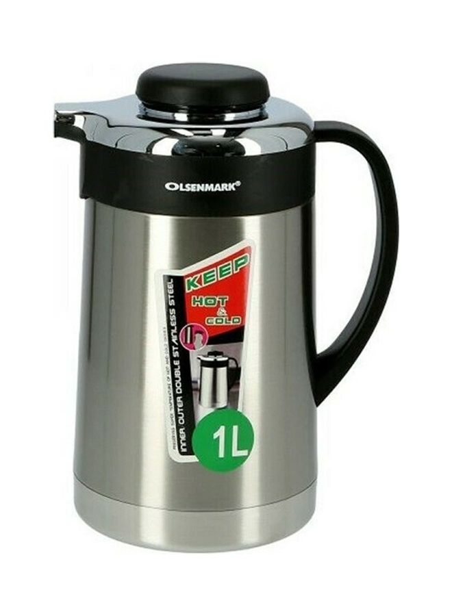 Attractive Vaccum Flask Black/Silver 12x12x25cm