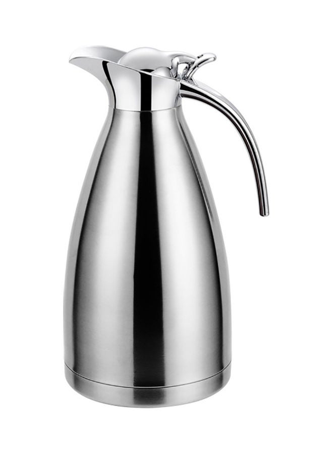 1.5L Stainless Steel Vacuum Insulated Thermal Flask Silver 25 x 14 x 14cm