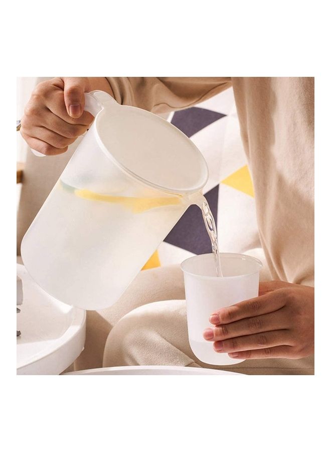 Fridge Water Jug With Lid Clear 13.4x12x5cm