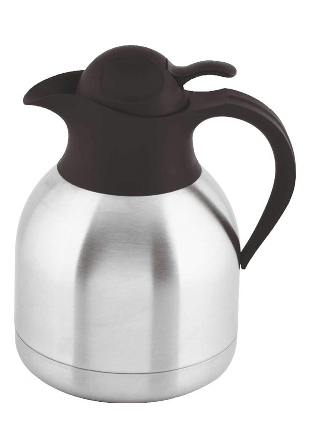 Thermal Coffee Jug With Lid Silver/Black