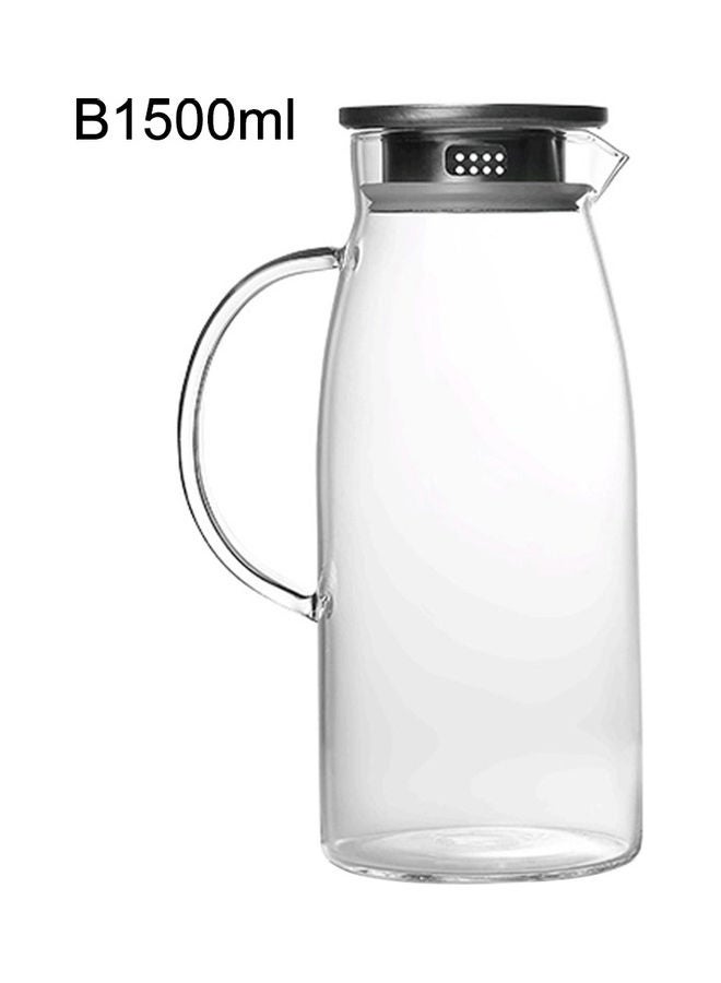 Hot And Cold Water Jug Black/Clear