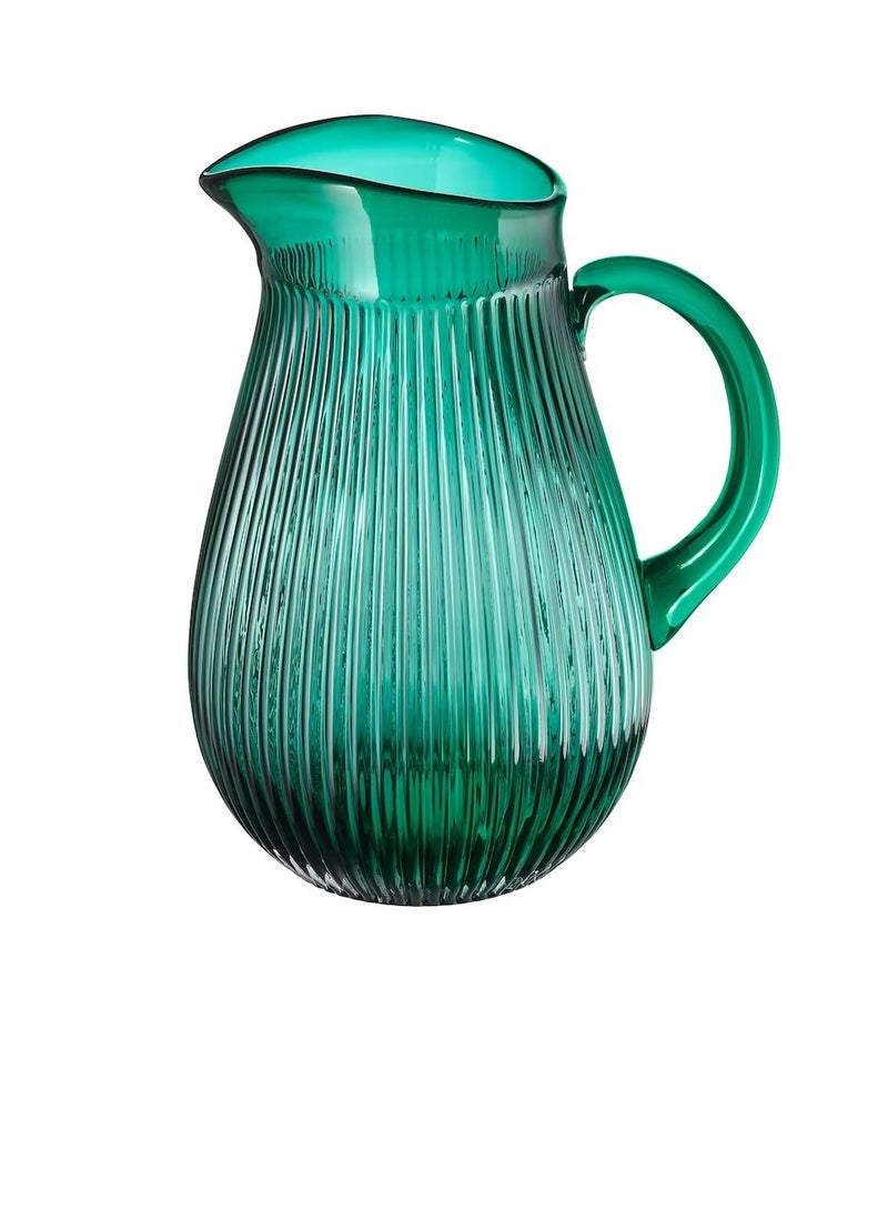 Jug, patterned/green2 l