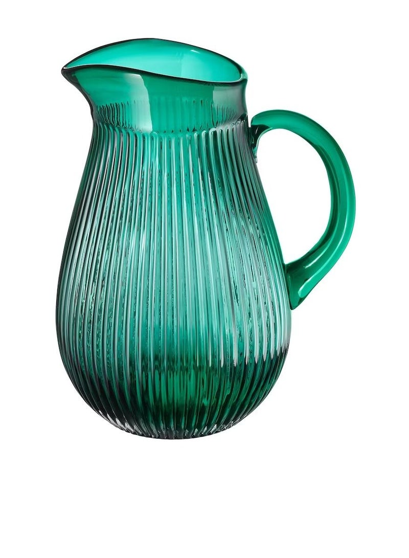 Jug, patterned/green2 l