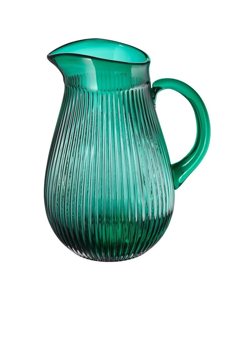 Jug, patterned/green2 l