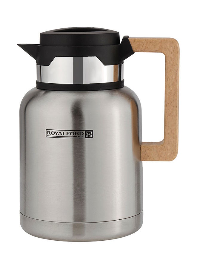 Stainless Steel Vacuum Jug With Wooden Handle 1.2L Rf10170 Silver