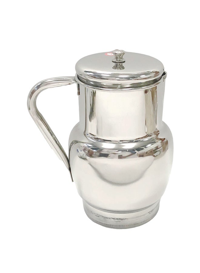 2-Pieces Stainless Steel Jug silver 1.6Liters
