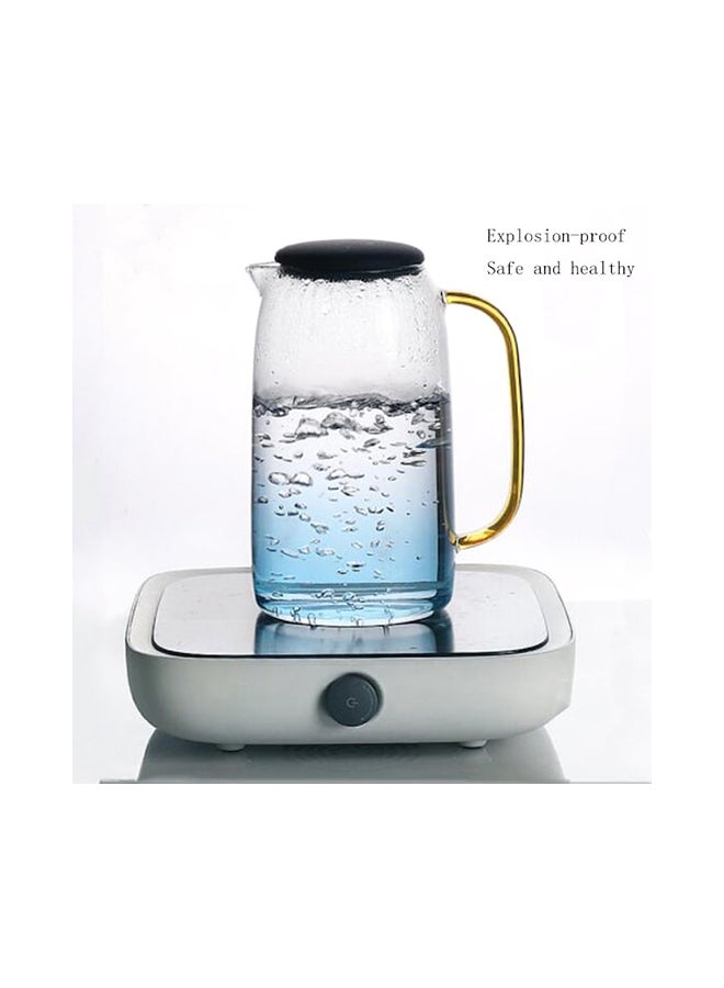 2-Piece Water Jug With Glass Set blue 10.5x20.7centimeter