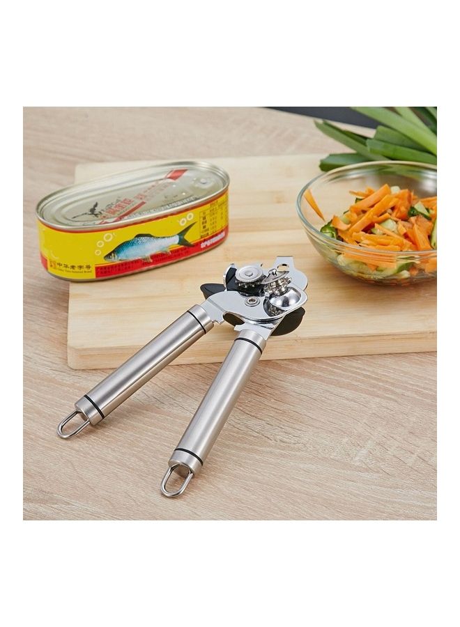 Stainless Steel Multi-Function Can Opener Silver