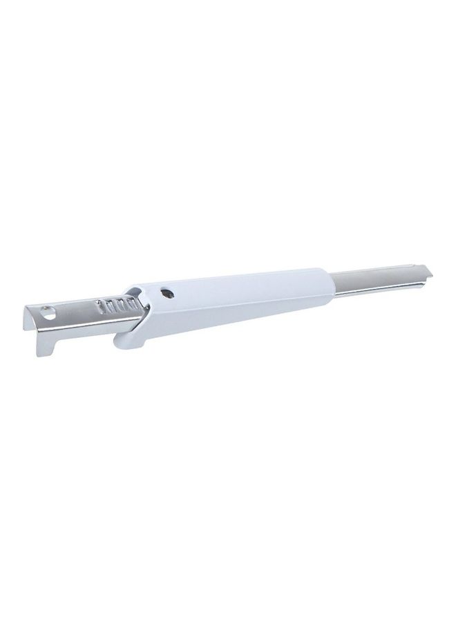 Adjustable Buckle Canned Glass Opener Screwing Cap Silver/White