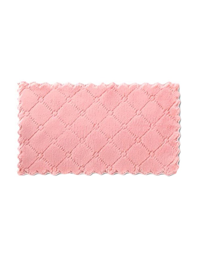 8-Piece Microfiber Dish Cloth Orange/Pink/White 28x16cm