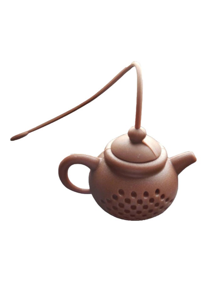 Filter Shock-absorbing Leaf Tea Ball Infuser For Kitchen Coffee Brown 6x5x4cm