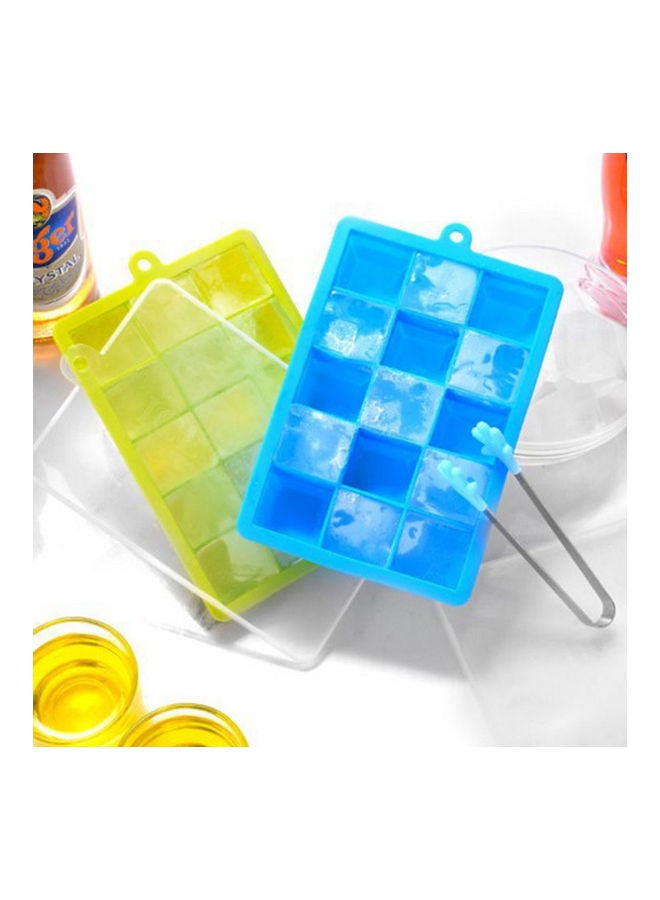 15-Hole Food Grade Ice Cube Mold green 20*20*20cm