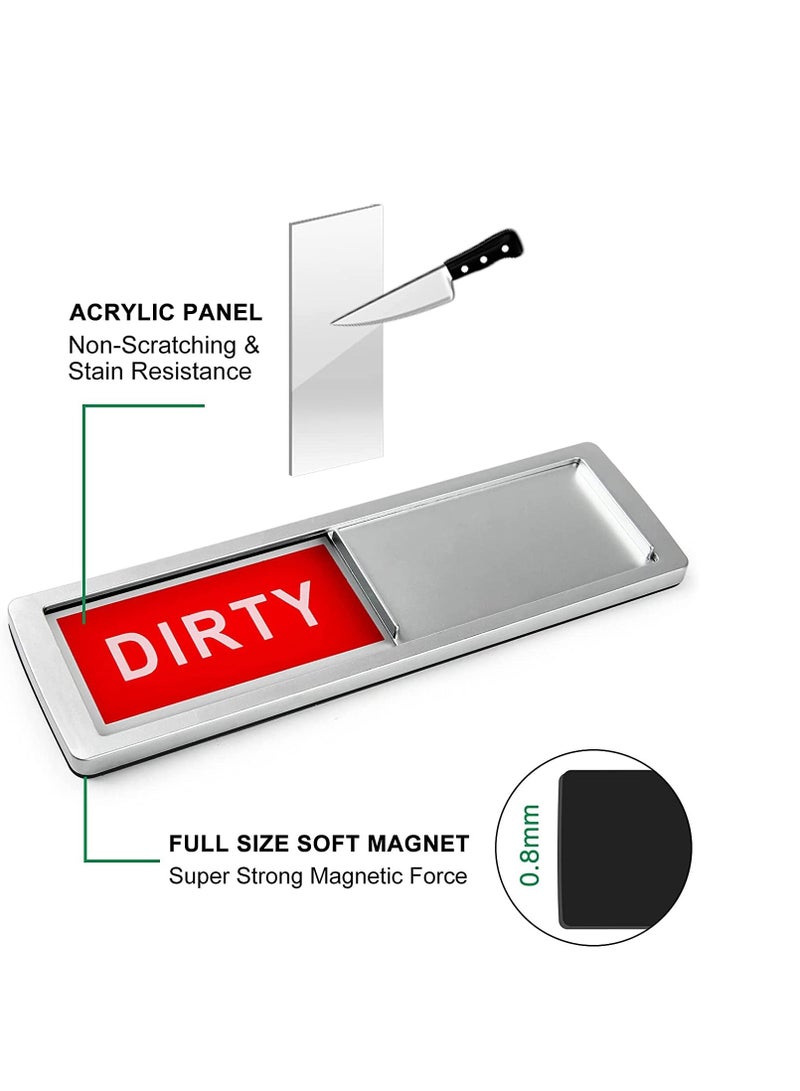 Dishwasher Clean Dirty Magnet Sign, Clean Dirty Magnet for Dishwasher Upgrade Super Strong Magnet
