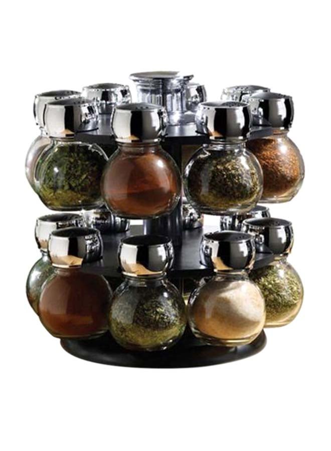 12-Piece Spice Jar Rack Set