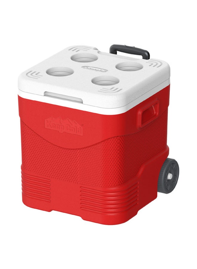 Keepcold Trolley Icebox With Wheels Red 45.0Liters