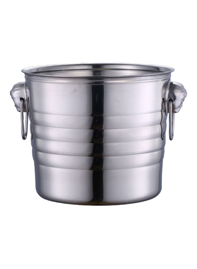 Stainless Steel Ice-Bucket Silver 26x21.5x21.5cm