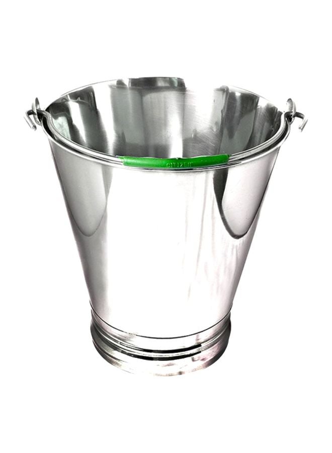 Stainless Steel Bucket Silver 10Liters