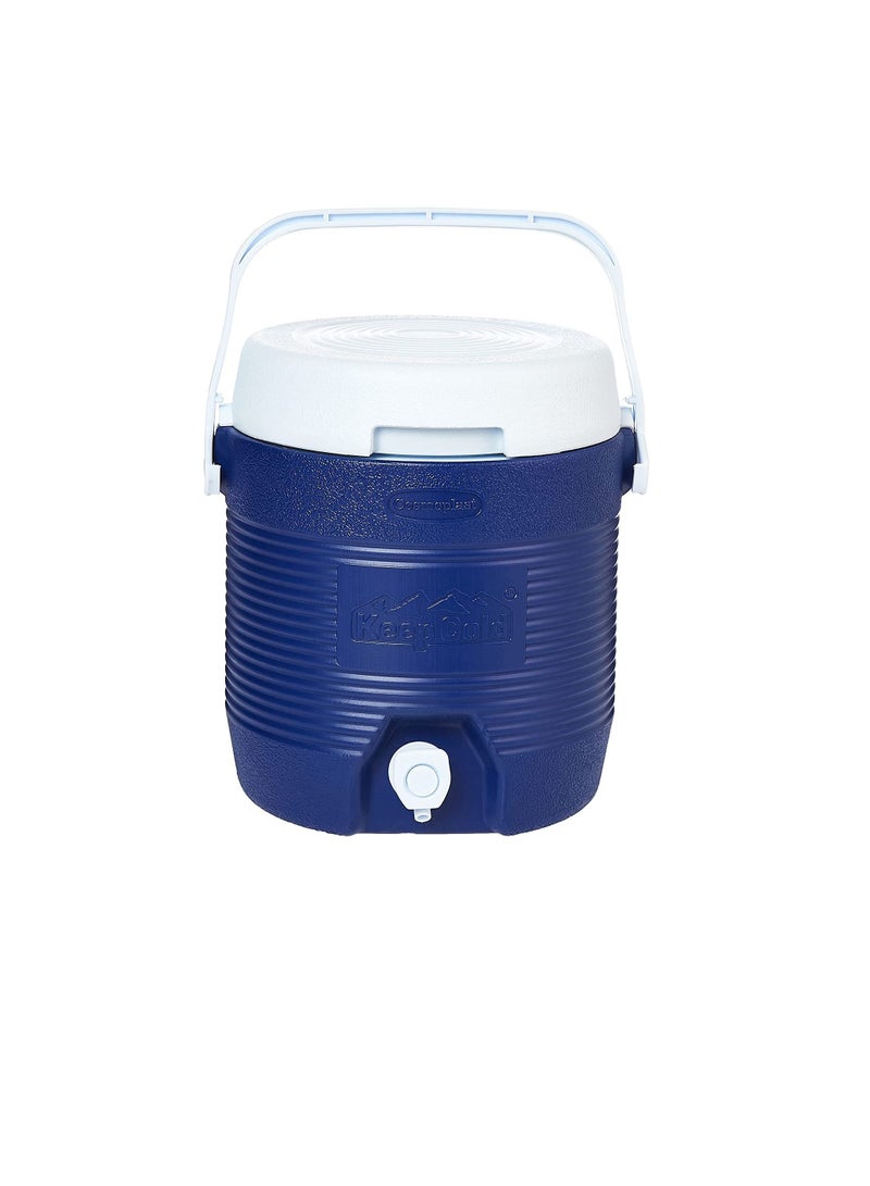 Cosmoplast MFKCXX011BL Keep Cold Plastic Insulated Water Cooler, Small, 6 Litres - Blue