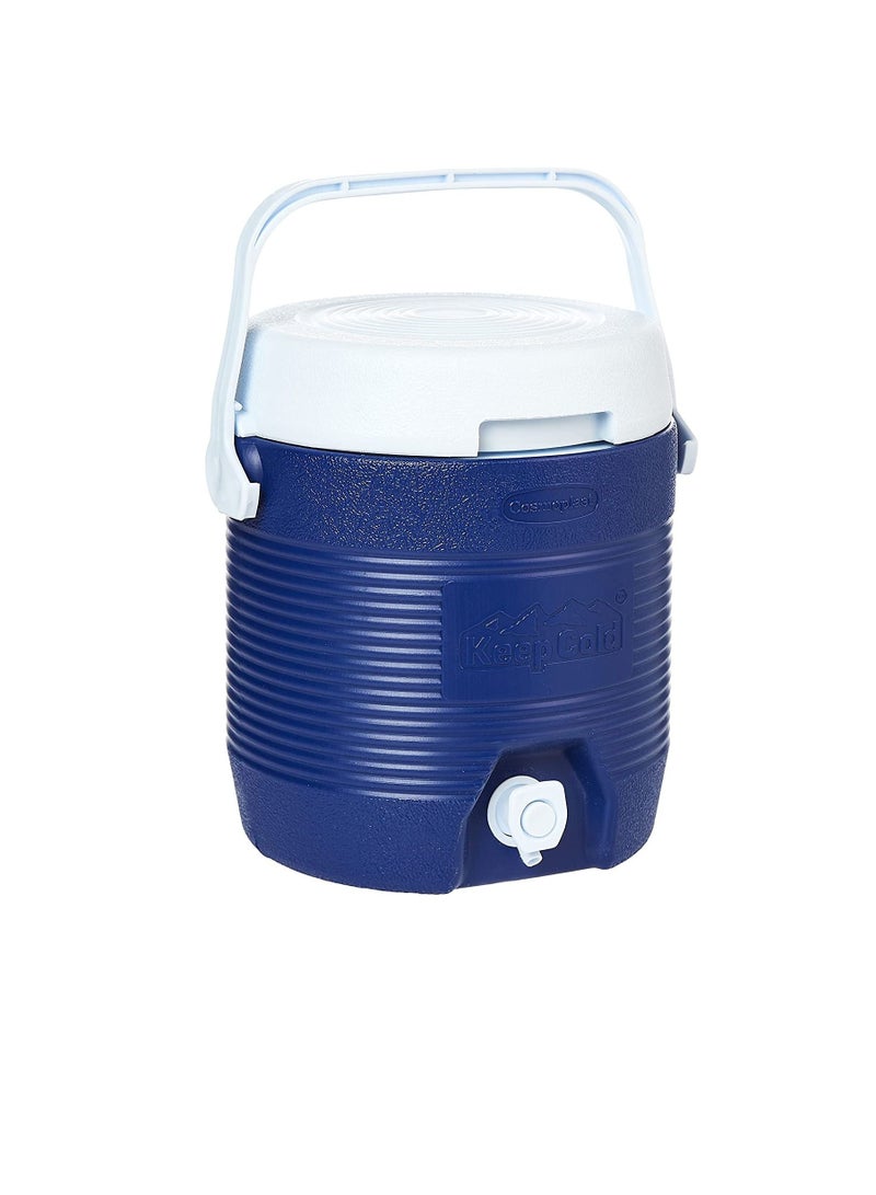 Cosmoplast MFKCXX011BL Keep Cold Plastic Insulated Water Cooler, Small, 6 Litres - Blue