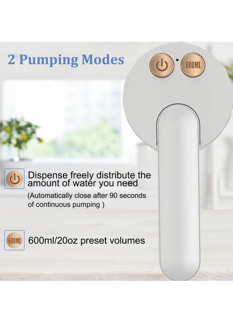 Water Bottle Dispenser, Foldable Electric, USB Charging Automatic Drinking Jug Pump for Universal 1-5 Gallon, Camping Kitchen Home Office