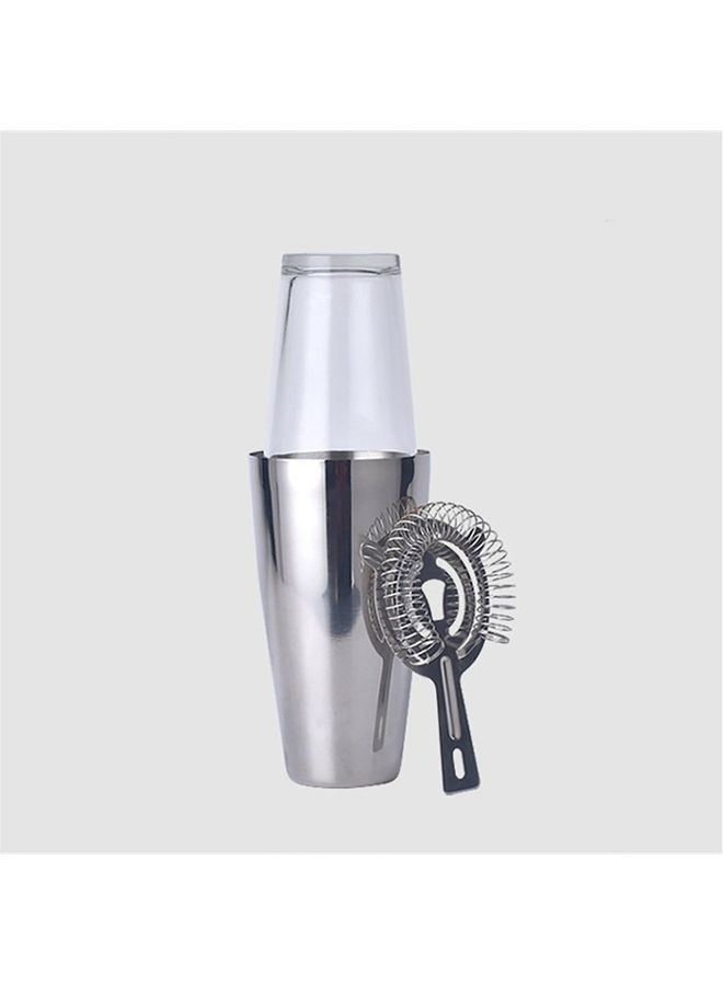 Stainless Steel Cocktail Shaker Set Silver