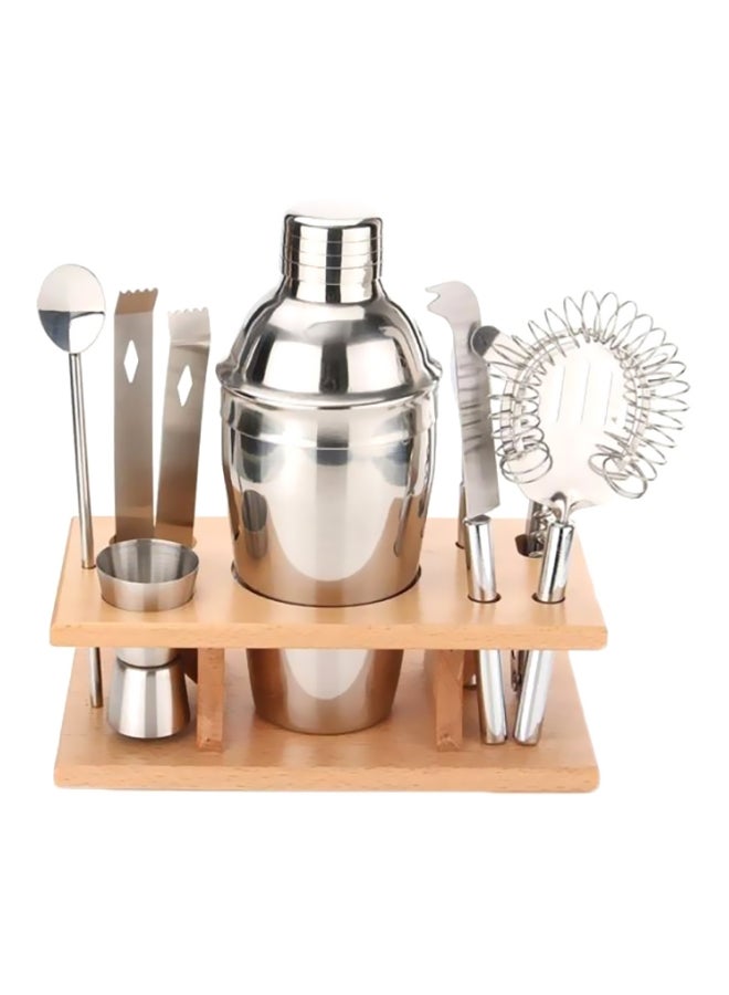 8-Piece Cocktail Shaker Kit Silver