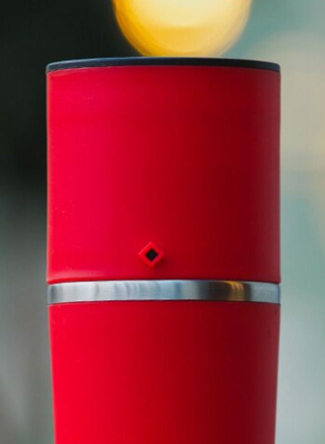 Portable Outdoor Coffee Bean Grinder Cup Red