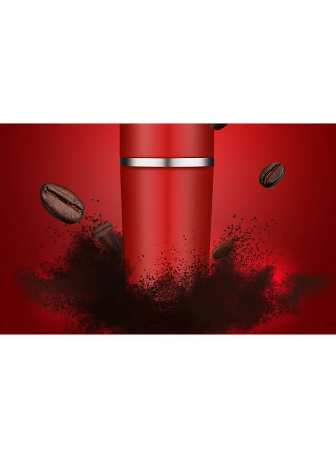 Portable Outdoor Coffee Bean Grinder Cup Red