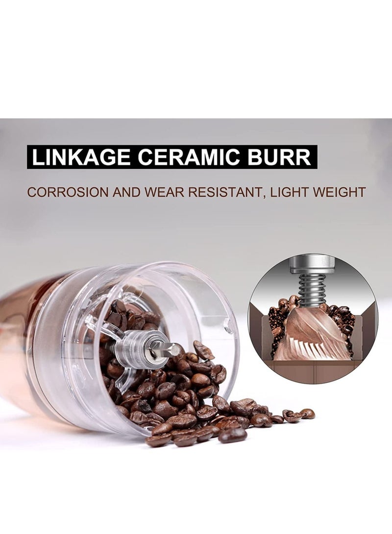 Portable Electric Burr Coffee Grinder, Electric Coffee Bean Grinder Mill, Adjustable Automatic Conical Burr Grinder with 5 Precise Grind Settings for Espresso/Drip/Pour Over/French Press