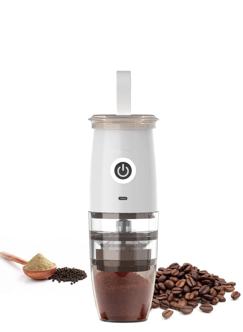 Portable Electric Burr Coffee Grinder, Electric Coffee Bean Grinder Mill, Adjustable Automatic Conical Burr Grinder with 5 Precise Grind Settings for Espresso/Drip/Pour Over/French Press