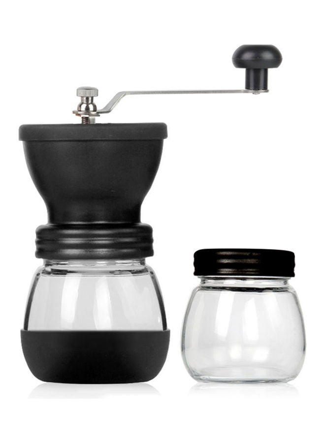 Washable Manual Coffee Grinder Black 19.50x9.50x6.00cm