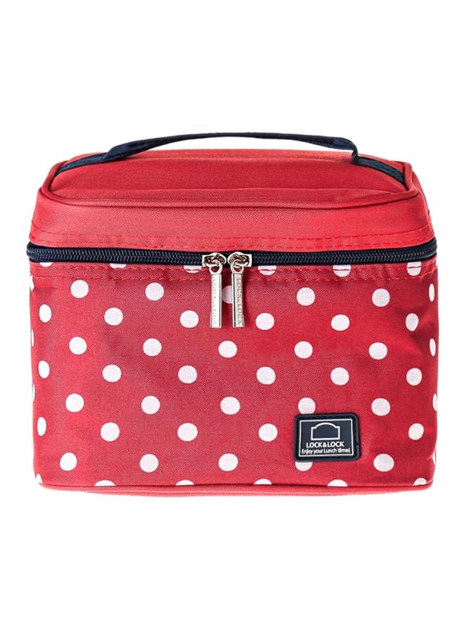 3-Piece Lunch Box Set Red/White 13x18x15cm