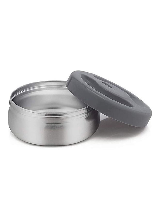 2 Layer Hot N Fresh Lunch Box Silver 16x16x25cm