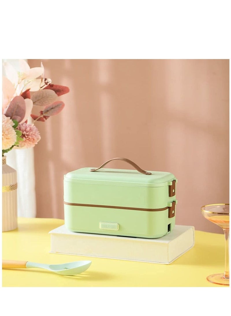 2 Layer Steamer Rice Box Electric Rice Cooker Self-Cooking Mini Rice Cooker Ideal for home office school travel cooking fresh food