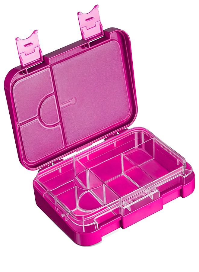 Lunch Box Bento style Purple Color for Kids|4 & 6 Convertible Compartments| BPA FREE| LEAK PROOF| Dishwasher Safe | Back to School Season |Food Graded Materials| Made of Triton| Deer