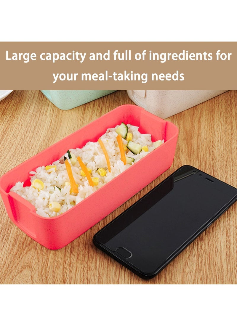 17-Piece Bento Lunch Box for Kids and Adults with Spoon-Fork Meal Prep Containers Microwave-Safe Food Storage Salad Container Sandwich Snack Packing