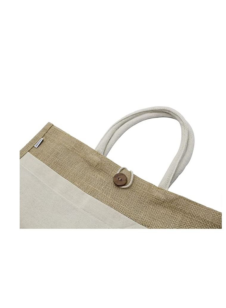 Jute bags with Canvas pocket printed for celebrating 51years of the UAE National day (Design 8)