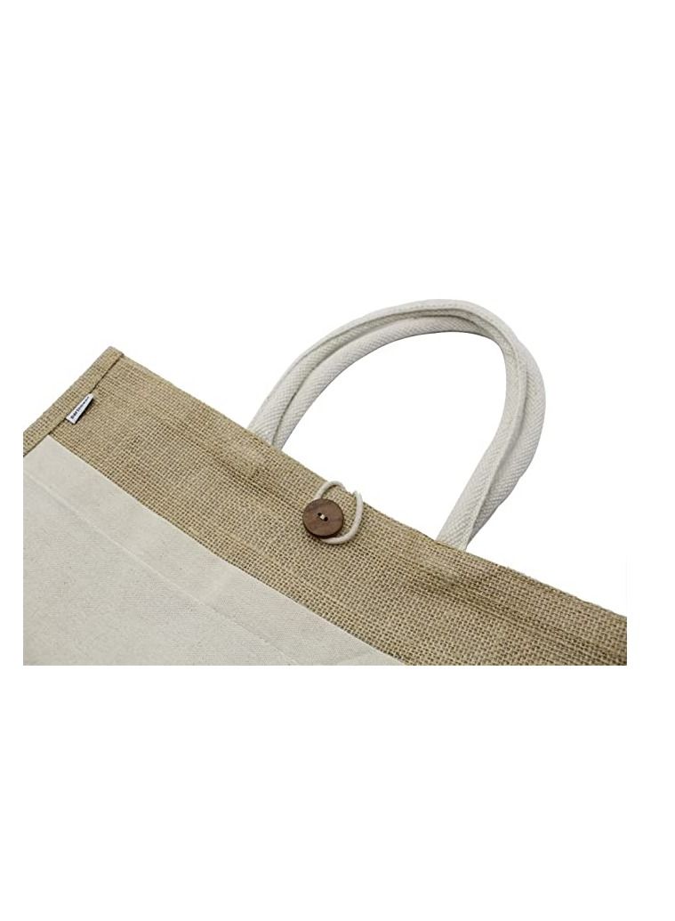 Jute bags with Canvas pocket printed for celebrating 51years of the UAE National day (Design 1)