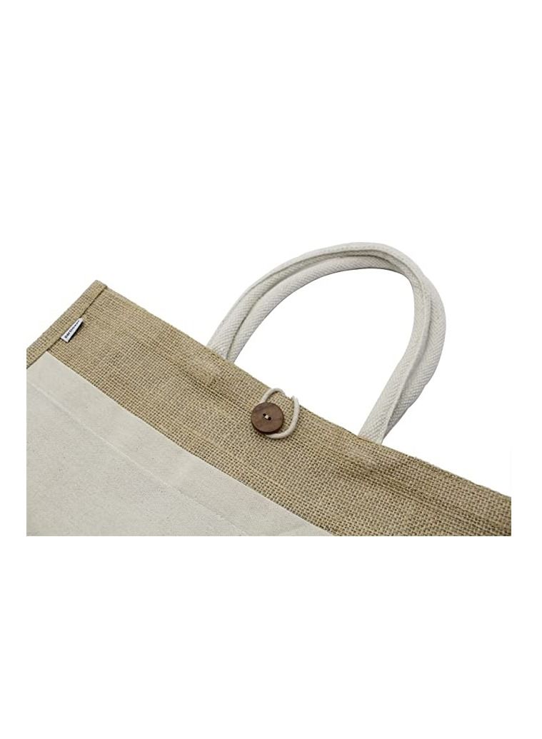 Jute bags with Canvas pocket printed for celebrating 51years of the UAE National day (Design 4)