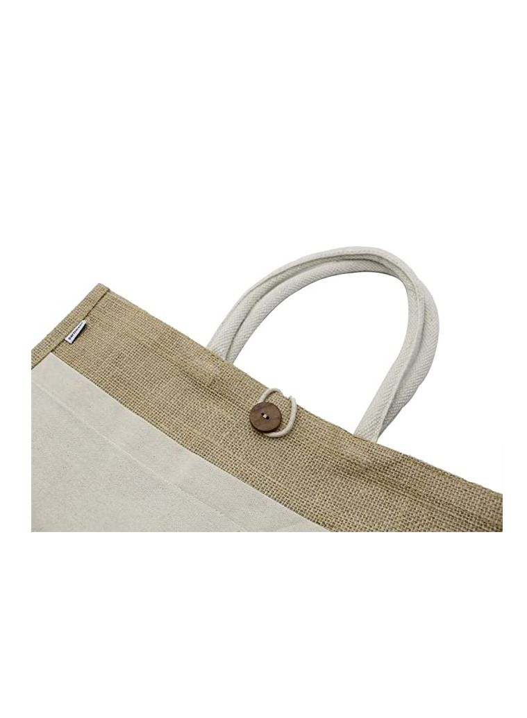 Jute bags with Canvas pocket printed for celebrating 51years of the UAE National day (Design 7)