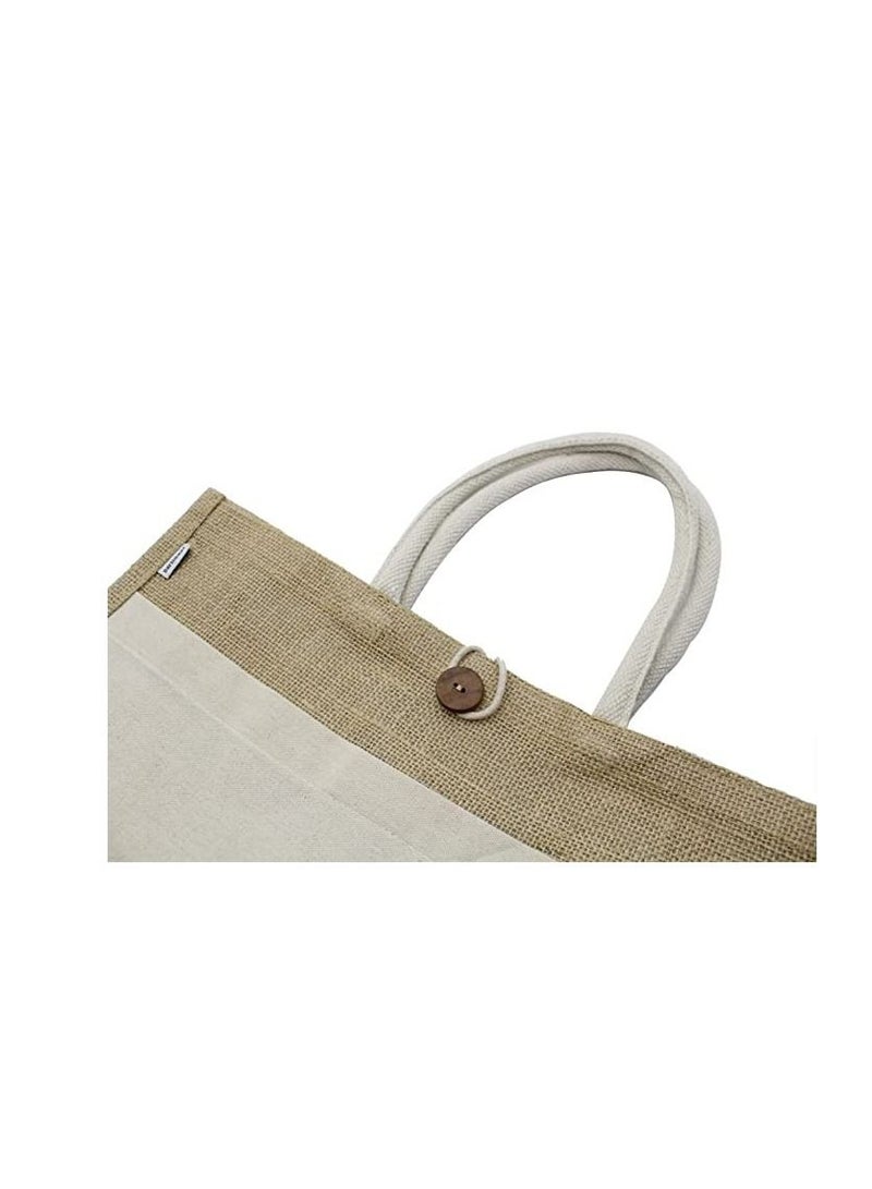 Jute bags with Canvas pocket printed for celebrating 51years of the UAE National day Design 5