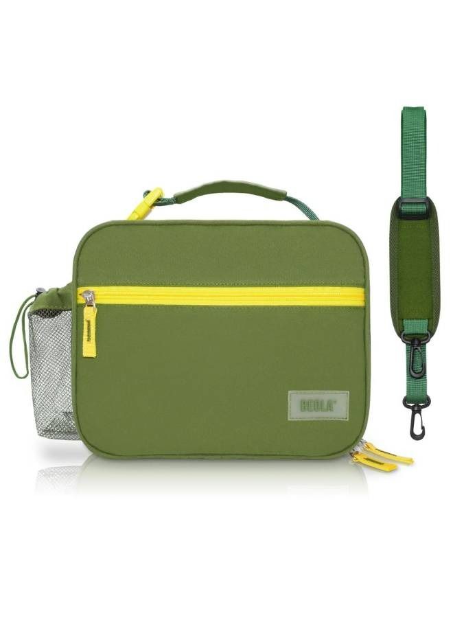 Lunch Bag Insulated Lunch Box Carrier, Forest Green