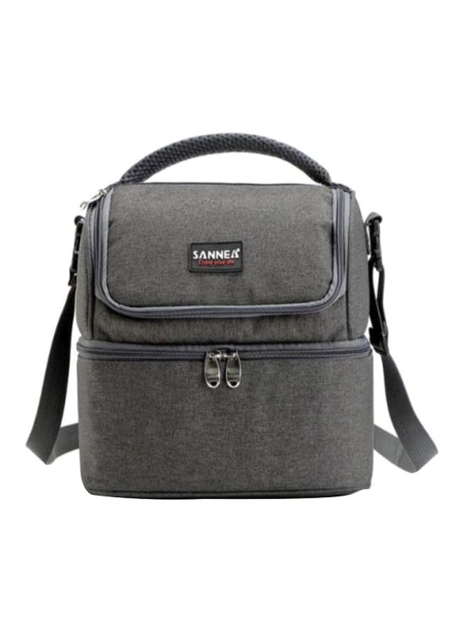 Thermal Insulated Lunch Bag Grey/Black